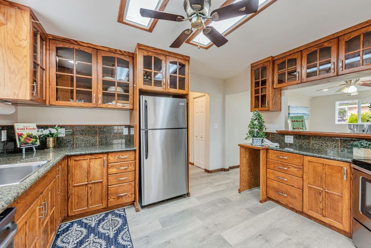 Interior, Kitchen, Wood Texture Flooring