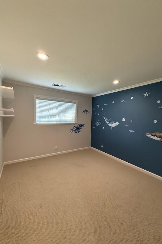 Empty room, Interior, Recessed Lighting