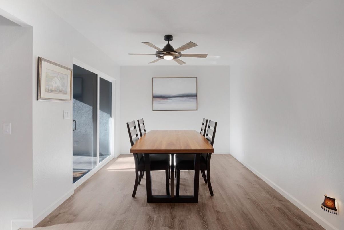 Dining room, Interior, Wood Texture Flooring