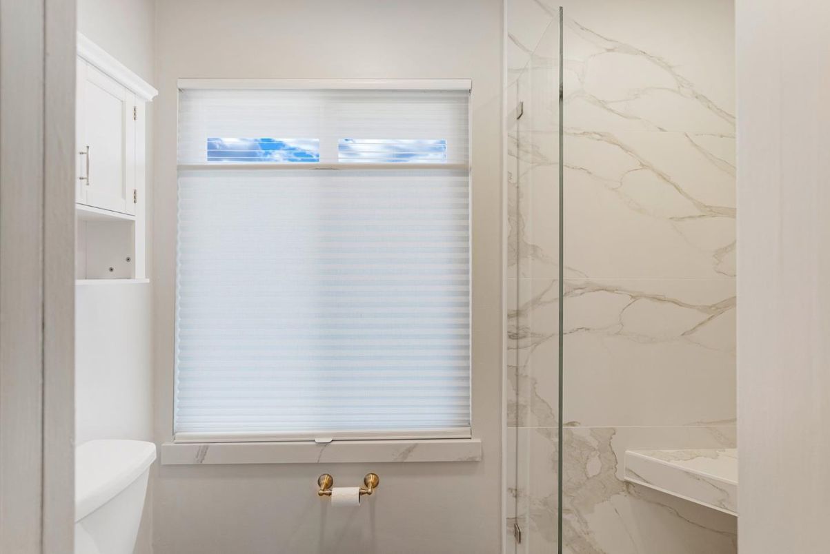 Bathroom, Glass Shower, Interior, Marble Walls