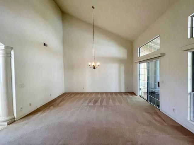 Chandelier, Empty room, Interior
