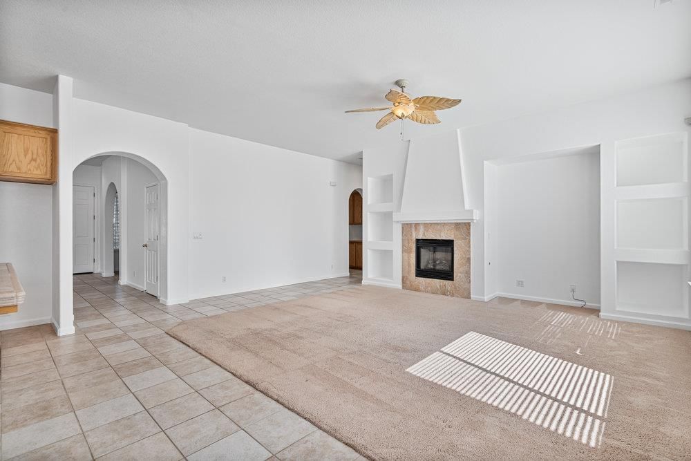 Empty room, Fireplace, Interior