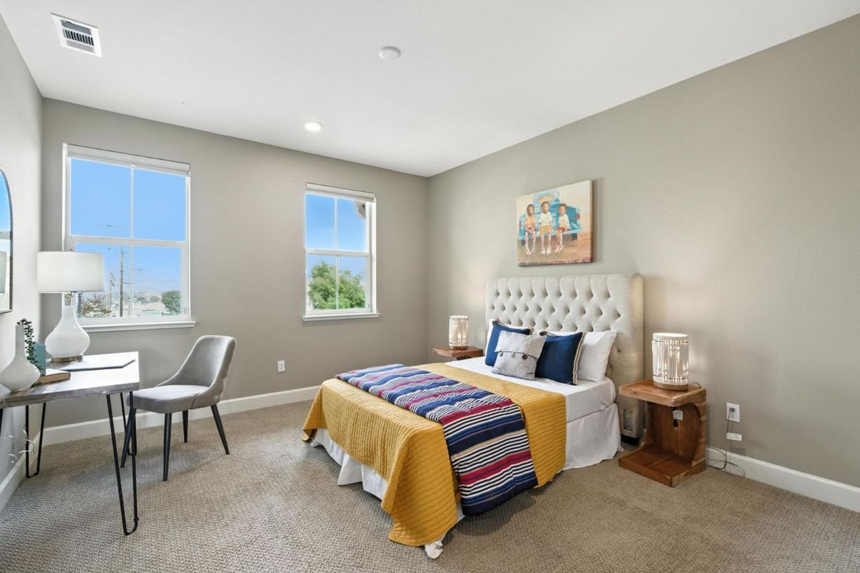 Bedroom, Home Office, Interior, Recessed Lighting