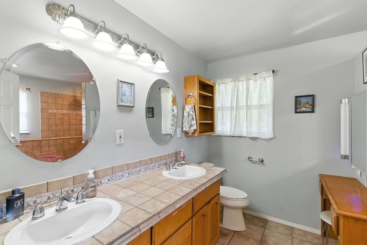 Bathroom, Dual Sink Vanities, Interior, Tile Countertops