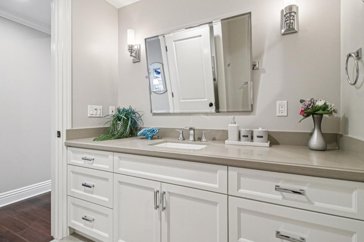 Bathroom, Interior, Wood Texture Flooring