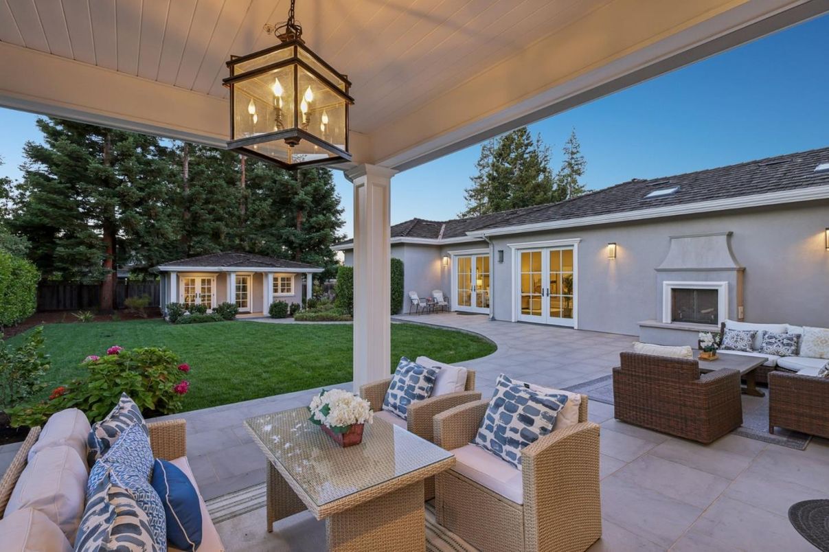 Backyard, Exterior, Fireplace