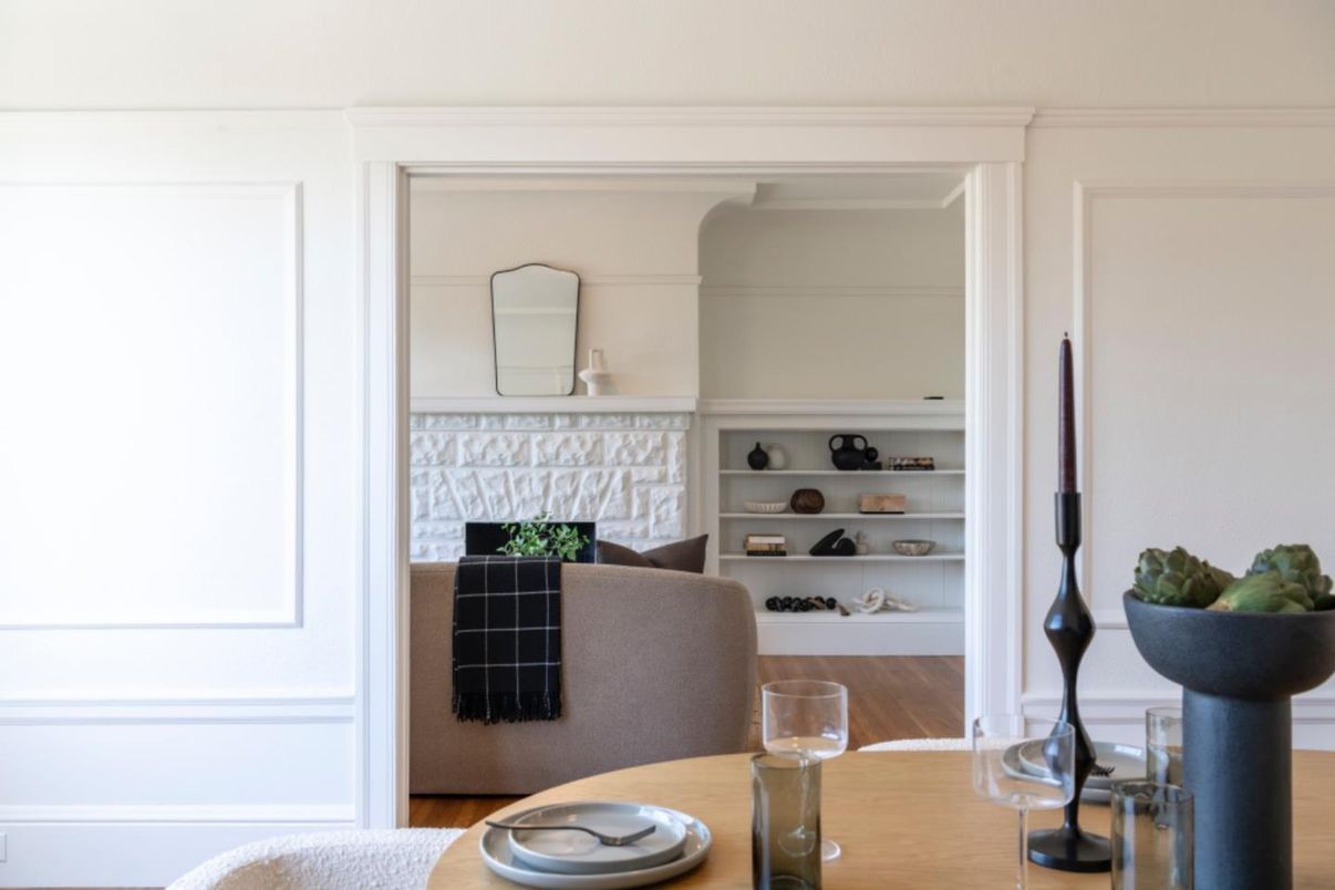 Fireplace, Home Office, Interior, Wood Texture Flooring