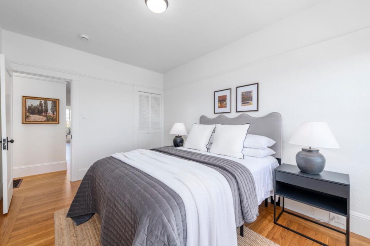 Bedroom, Interior, Wood Texture Flooring