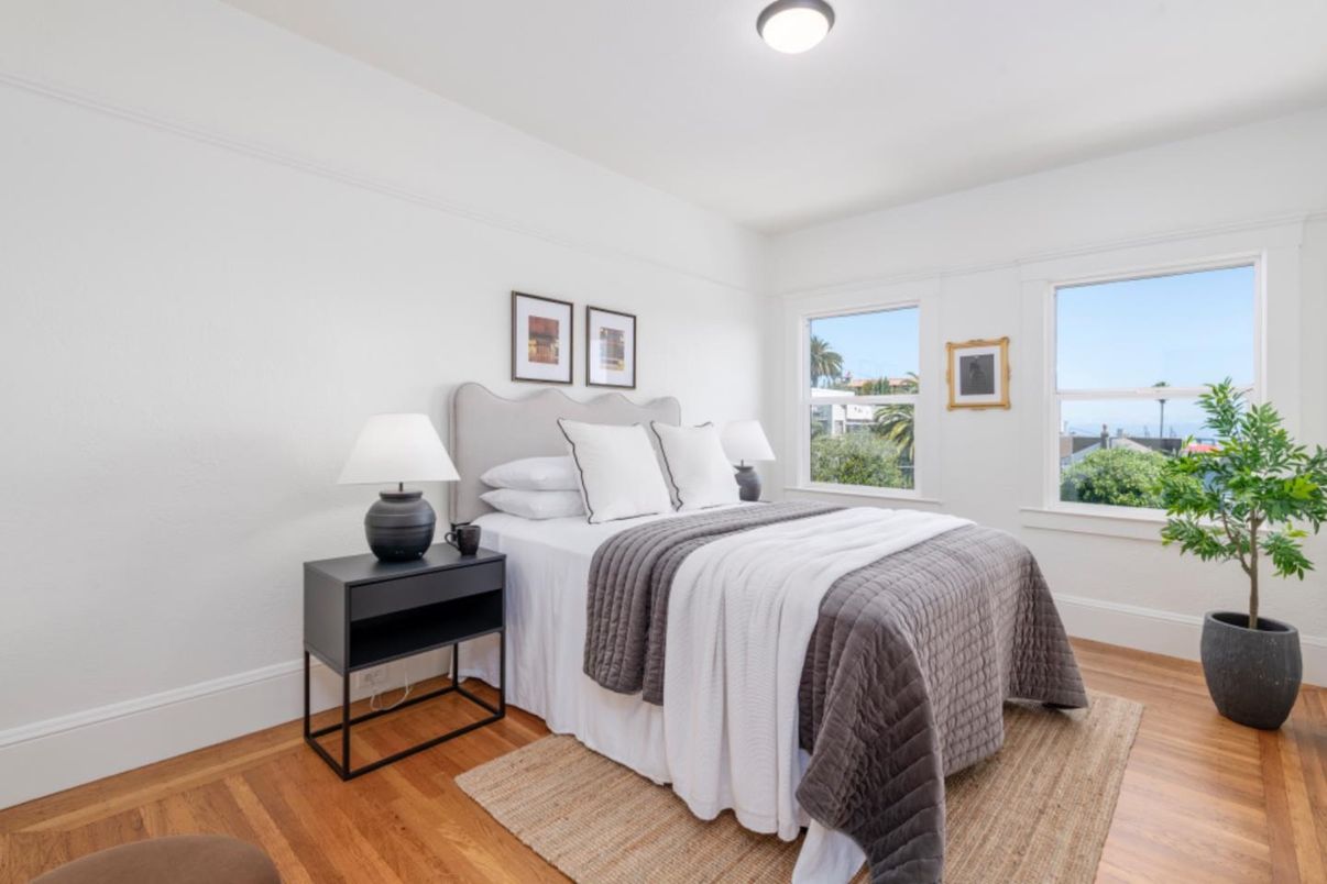 Bedroom, Interior, Wood Texture Flooring