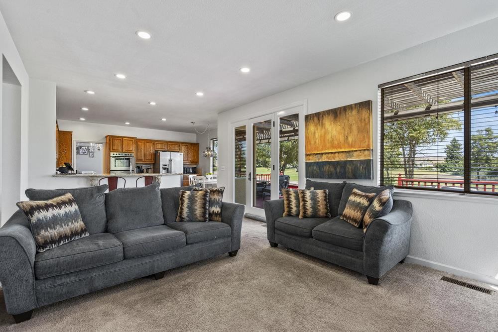 Dining room, Interior, Kitchen, Living room, Pendant Lights, Recessed Lighting, Stainless Steel Appliances