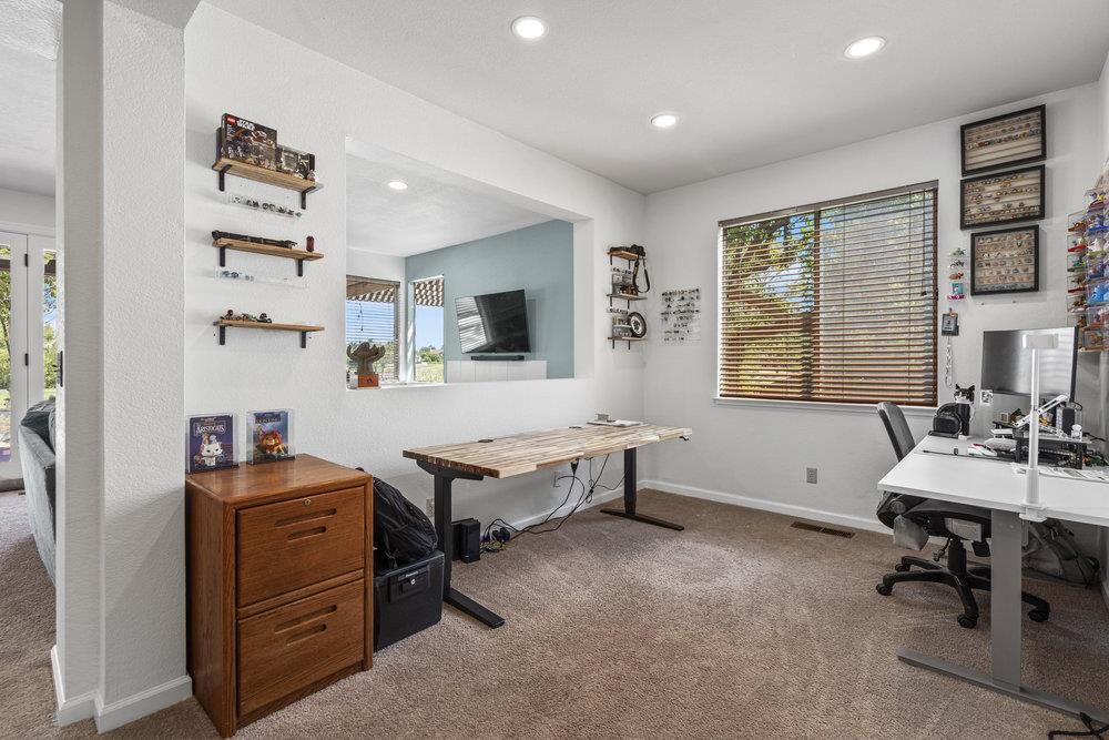 Home Office, Interior, Recessed Lighting