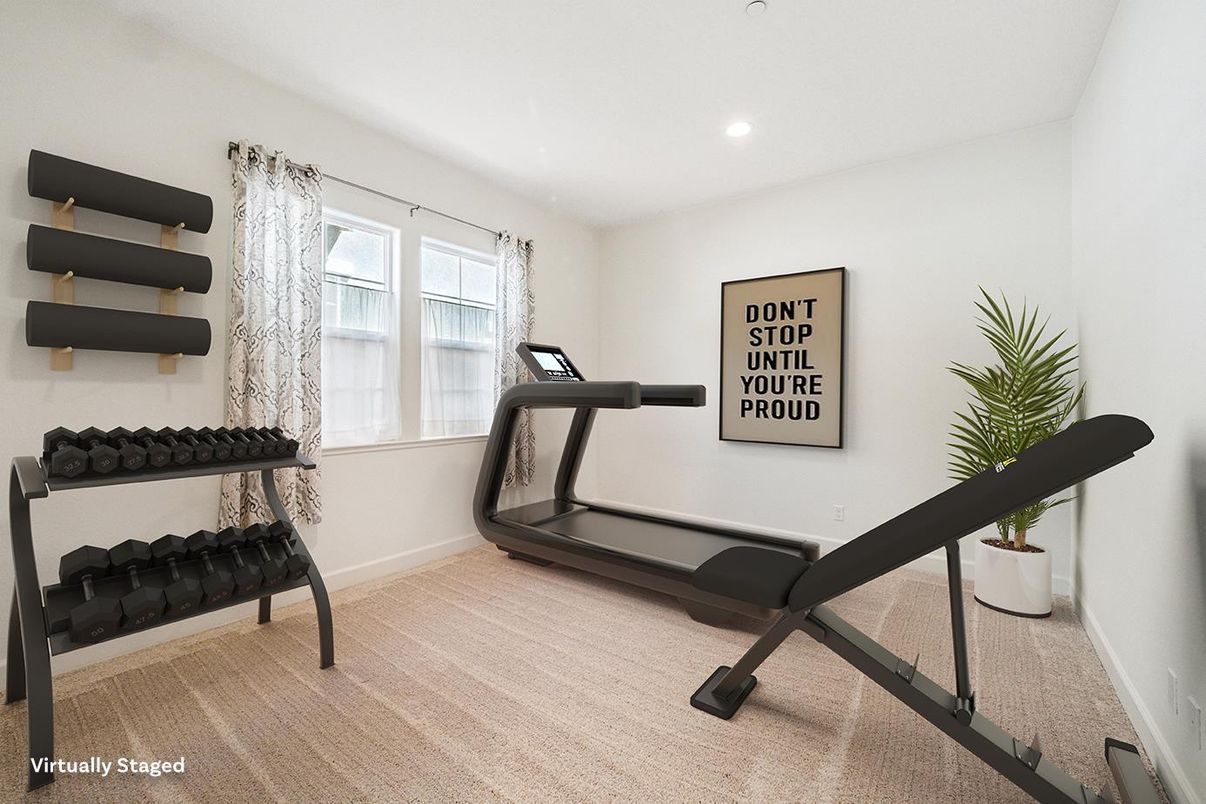 Fitness Equipment, Interior, Recessed Lighting