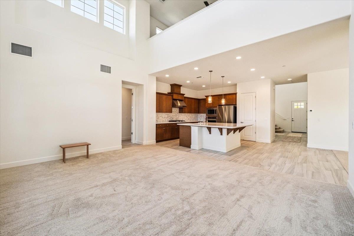 Interior, Kitchen, Pendant Lights, Recessed Lighting, Stainless Steel Appliances