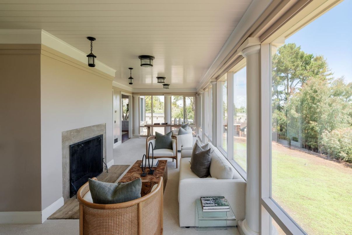 Fireplace, Interior, Living room, Sun Room