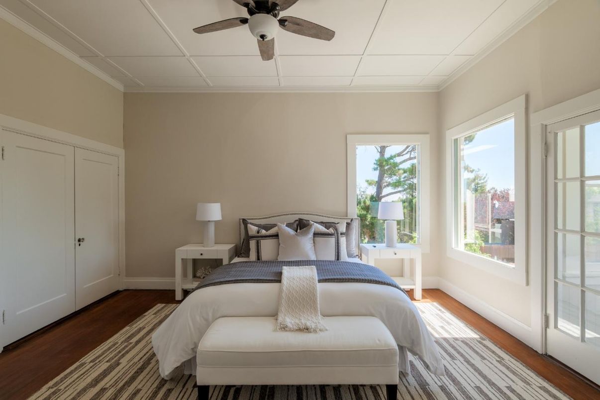 Bedroom, Interior, Wood Texture Flooring