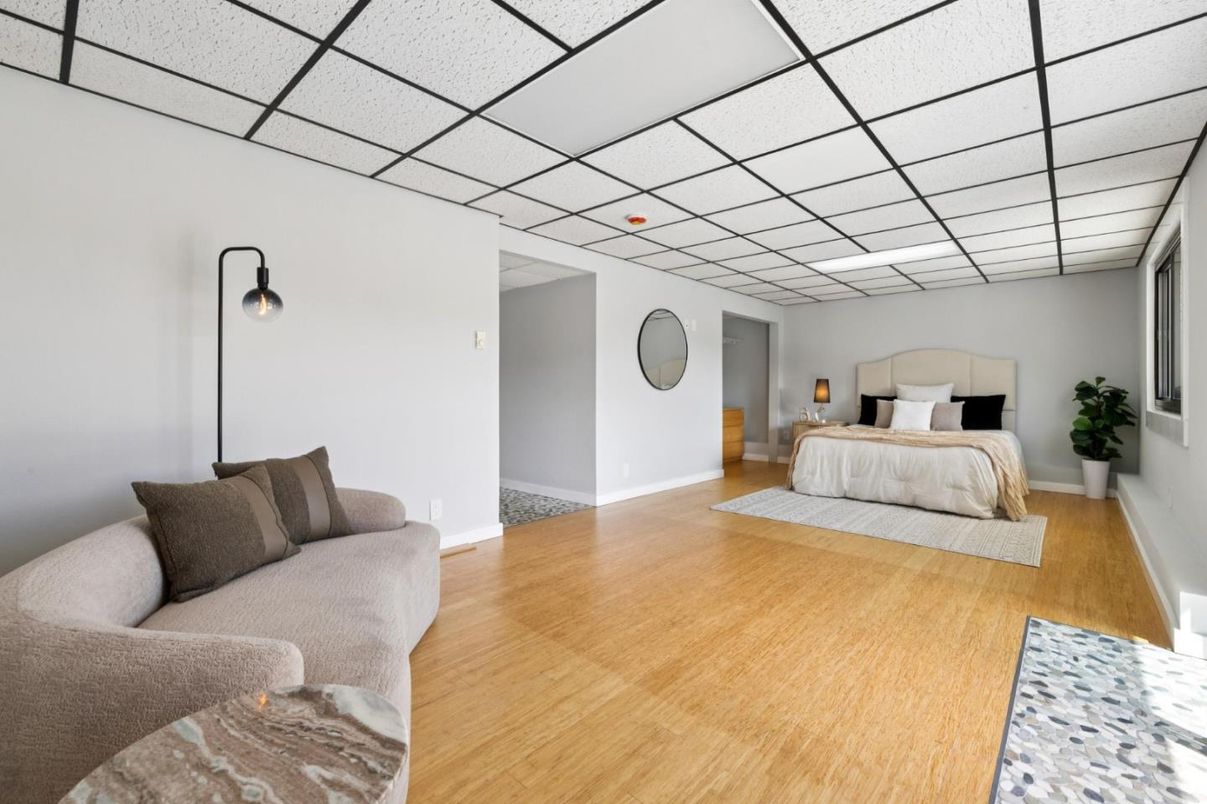 Bedroom, Interior, Wood Texture Flooring
