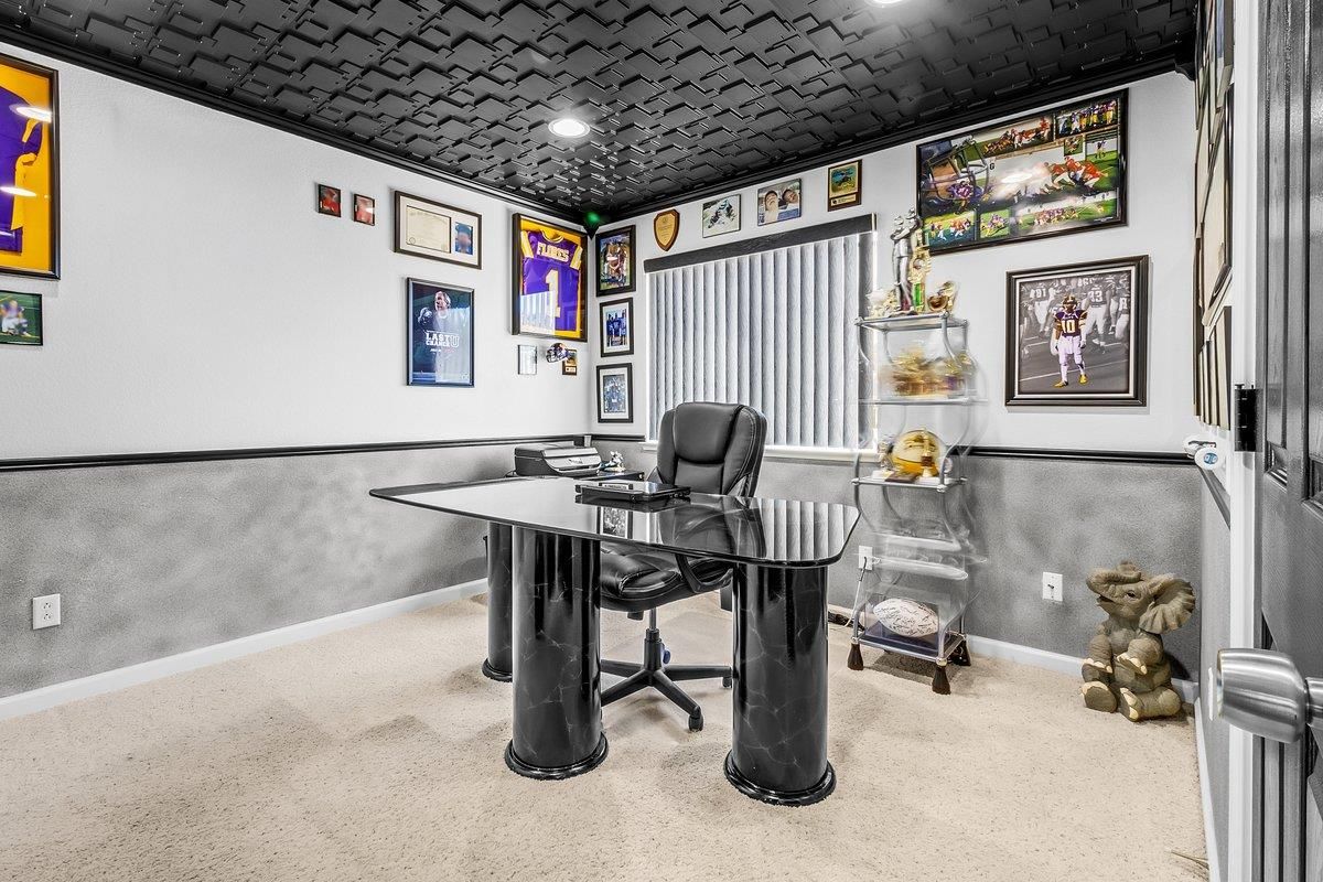 Home Office, Interior, Recessed Lighting