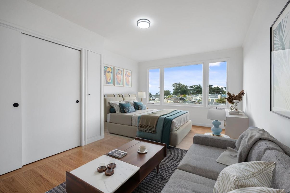 Bedroom, Interior, Wood Texture Flooring
