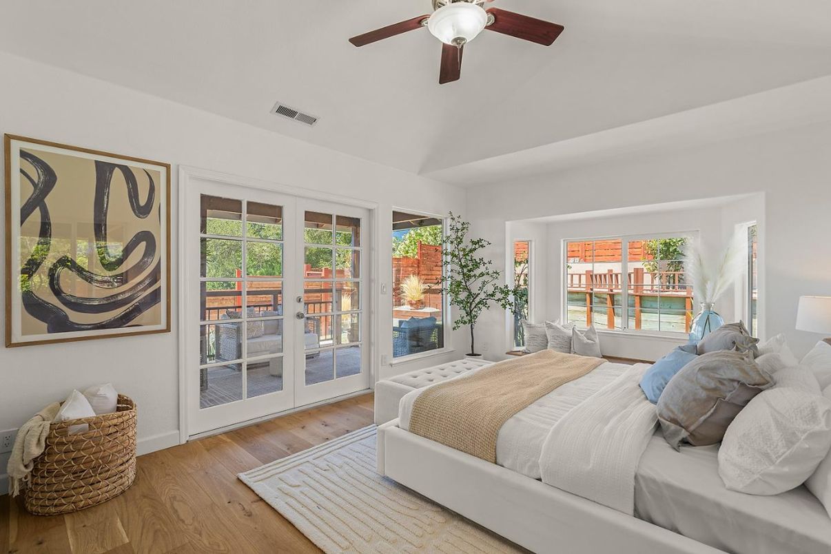 Bedroom, Interior, Wood Texture Flooring