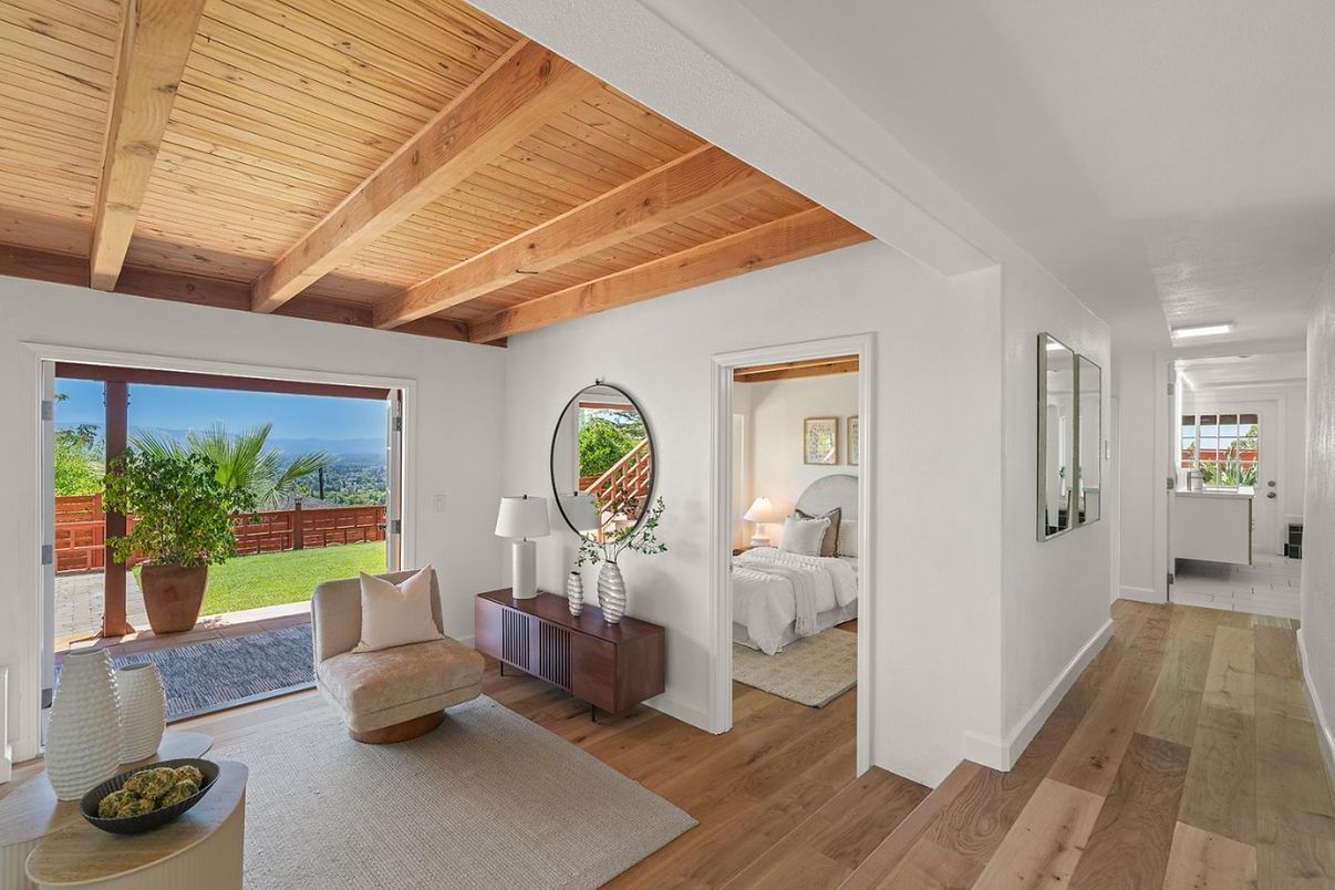 Bedroom, Interior, Wooden Beams, Wooden Ceilings, Wood Texture Flooring