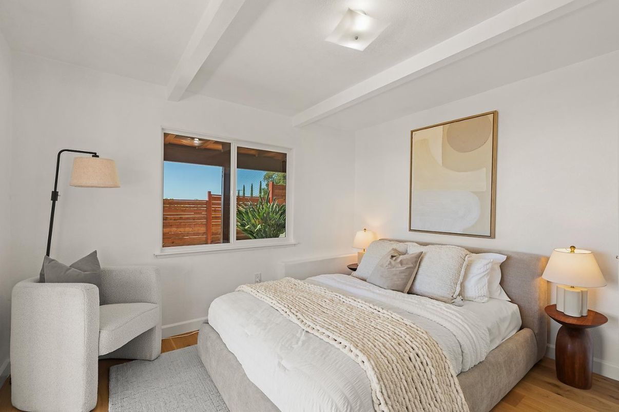 Bedroom, Interior, Wood Texture Flooring