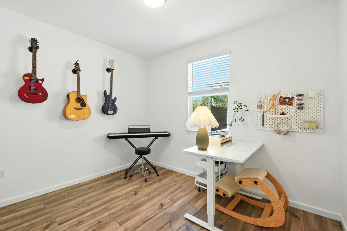 Home Office, Interior, Wood Texture Flooring