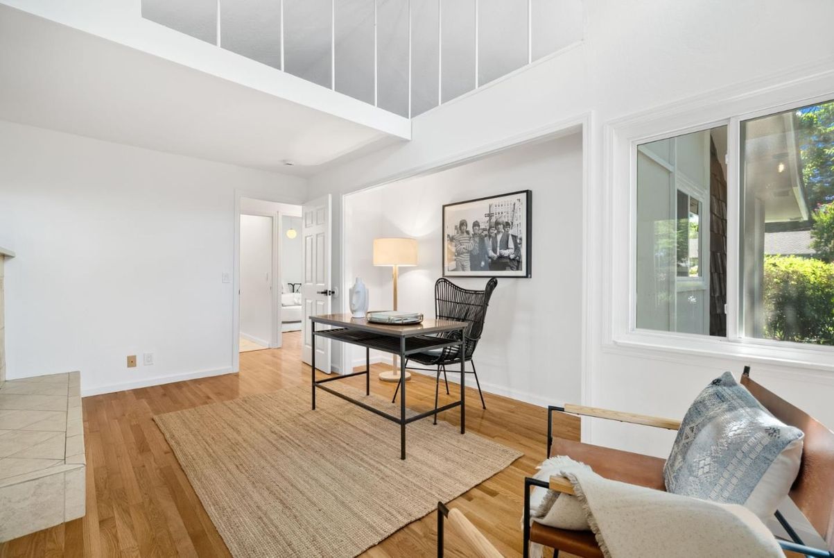 Home Office, Interior, Wood Texture Flooring