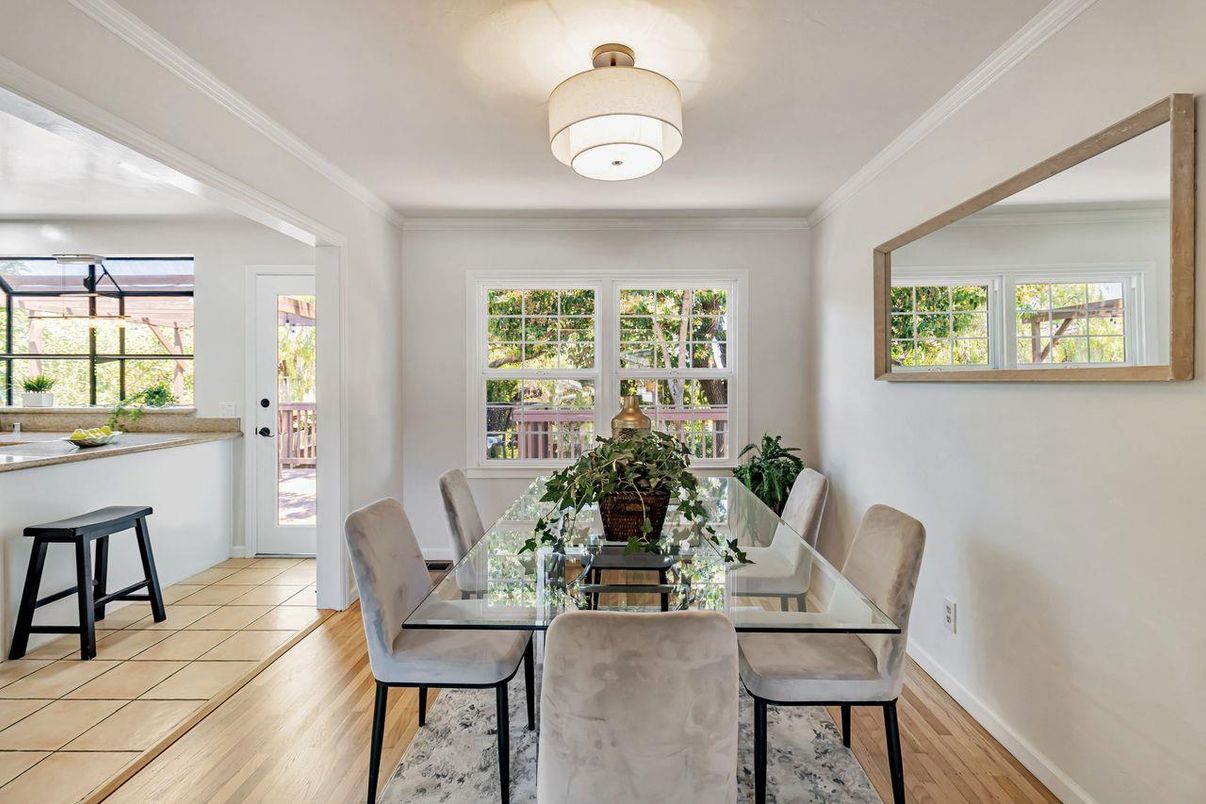 Dining room, Interior, Wood Texture Flooring