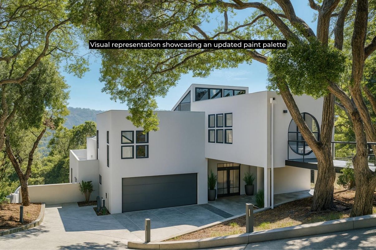 Attached, Exterior, Facade, Modern