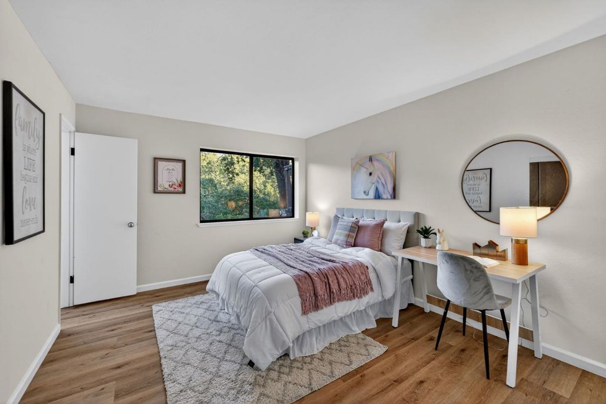 Bedroom, Home Office, Interior, Wood Texture Flooring