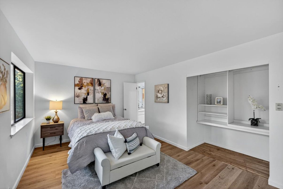 Bedroom, Interior, Wood Texture Flooring