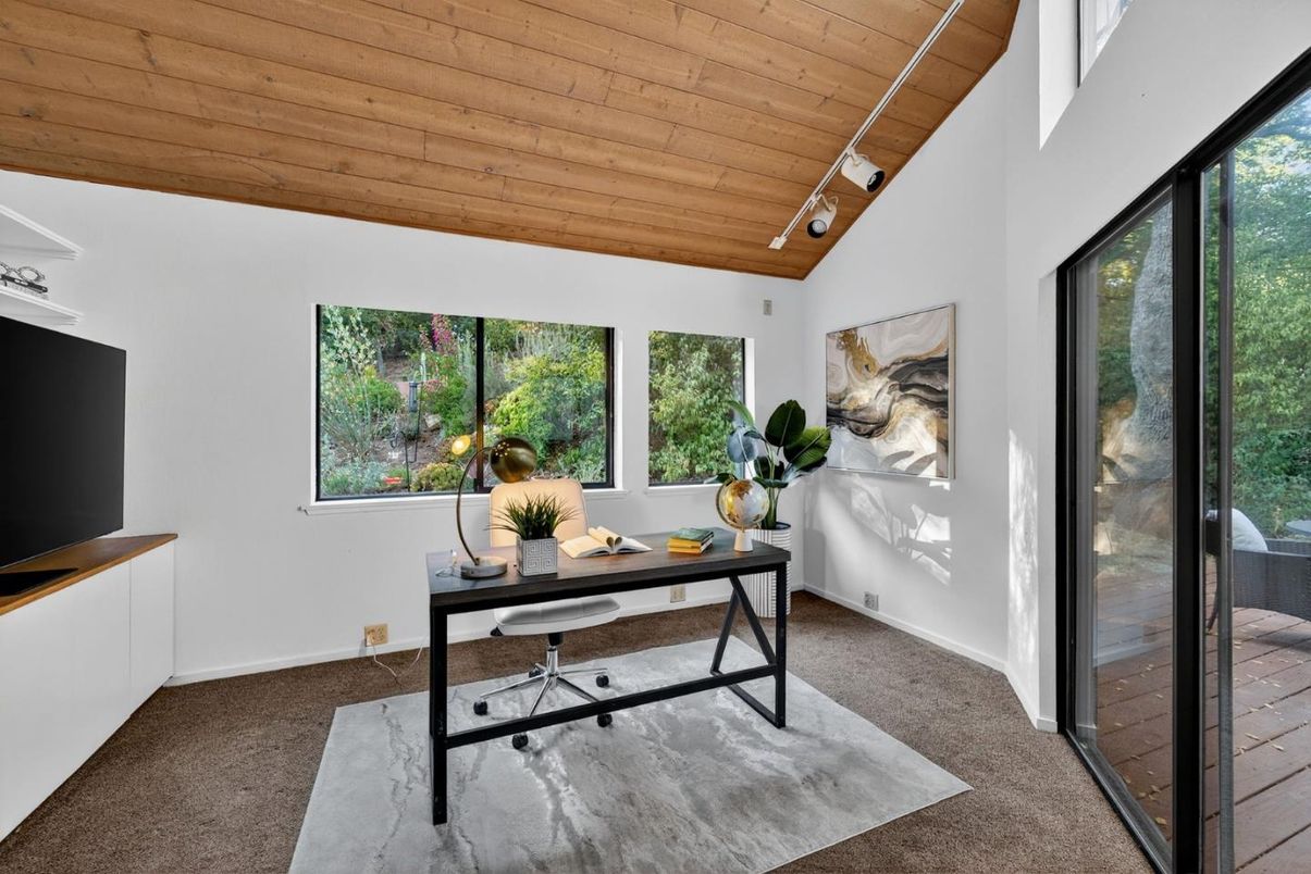 Home Office, Interior, Wooden Ceilings