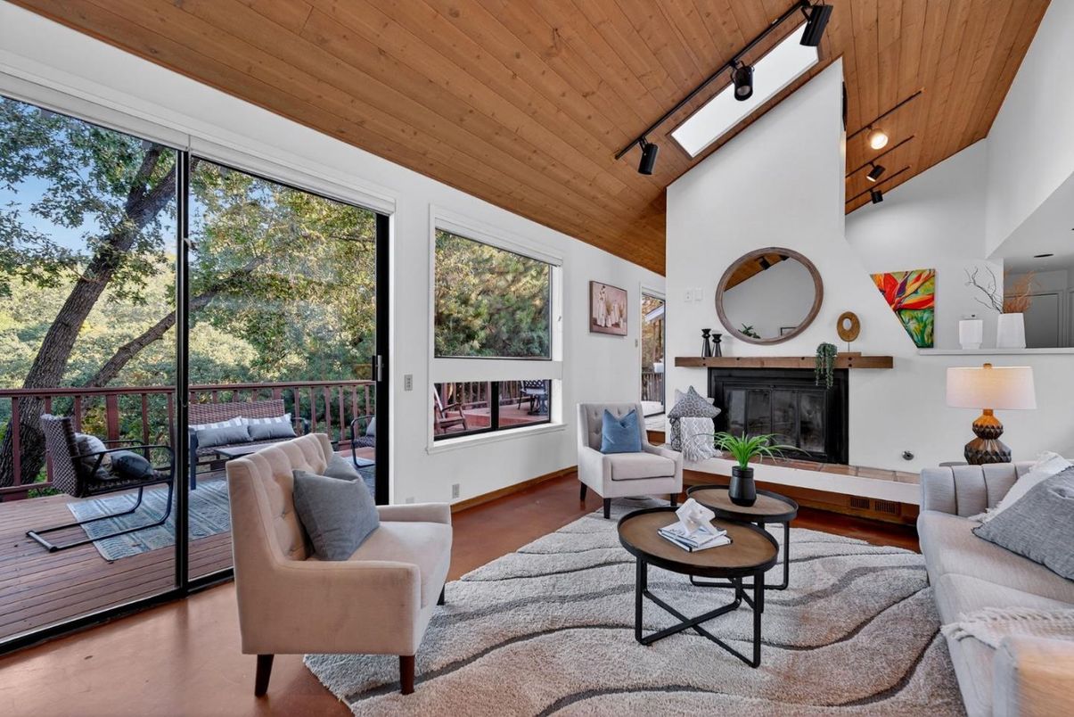 Fireplace, Interior, Living room, Wooden Ceilings