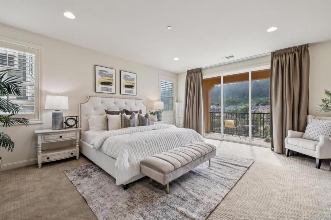 Bedroom, Interior, Recessed Lighting
