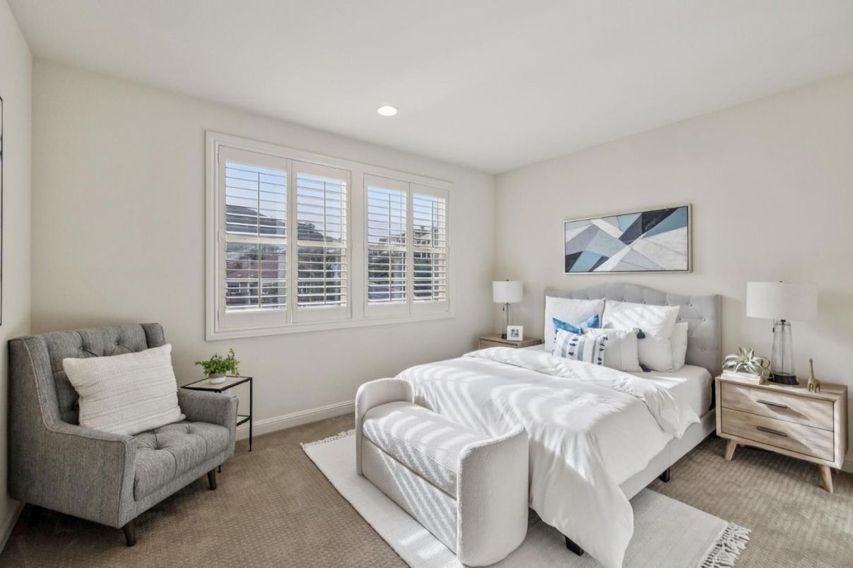 Bedroom, Interior, Recessed Lighting