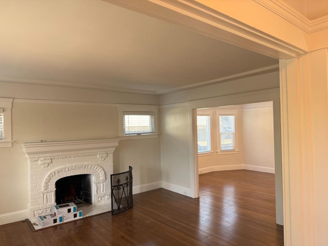 Fireplace, Interior, Wood Texture Flooring