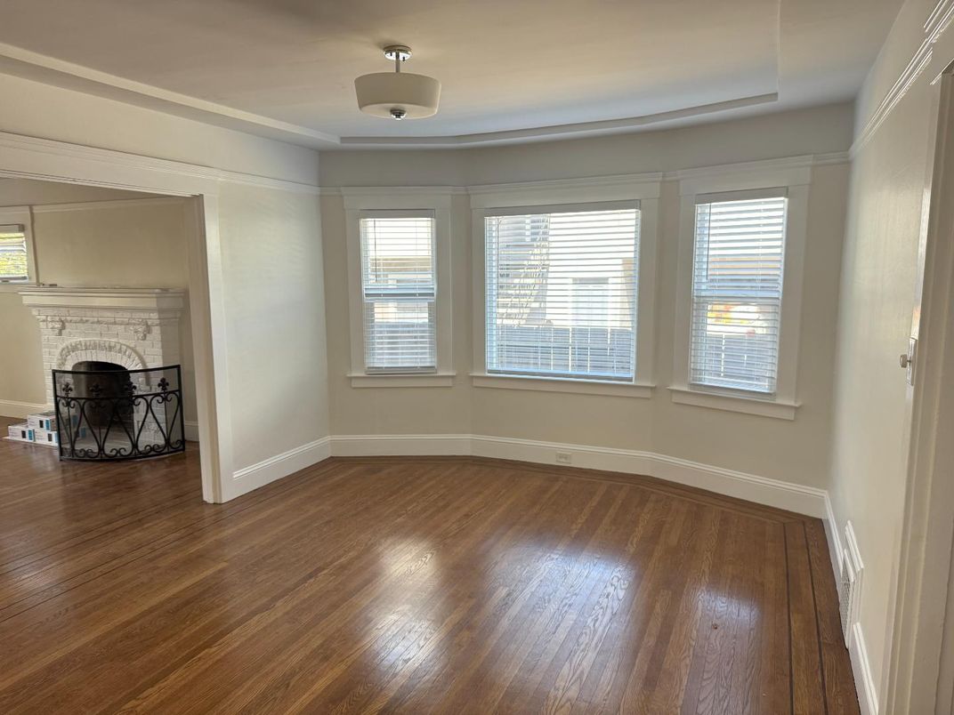 Empty room, Fireplace, Interior, Wood Texture Flooring