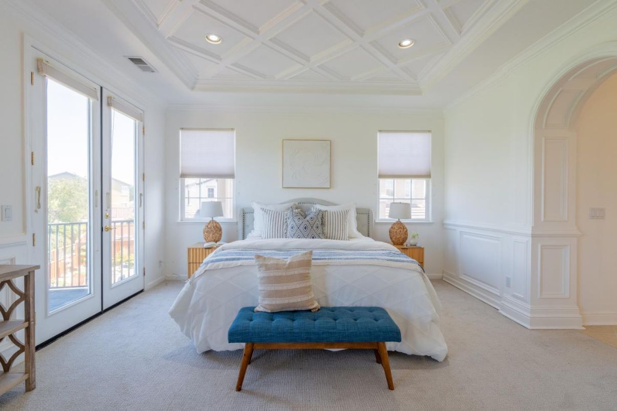 Bedroom, Interior, Recessed Lighting