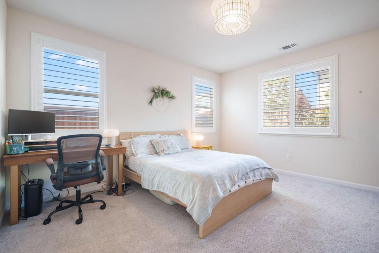 Bedroom, Chandelier, Home Office, Interior