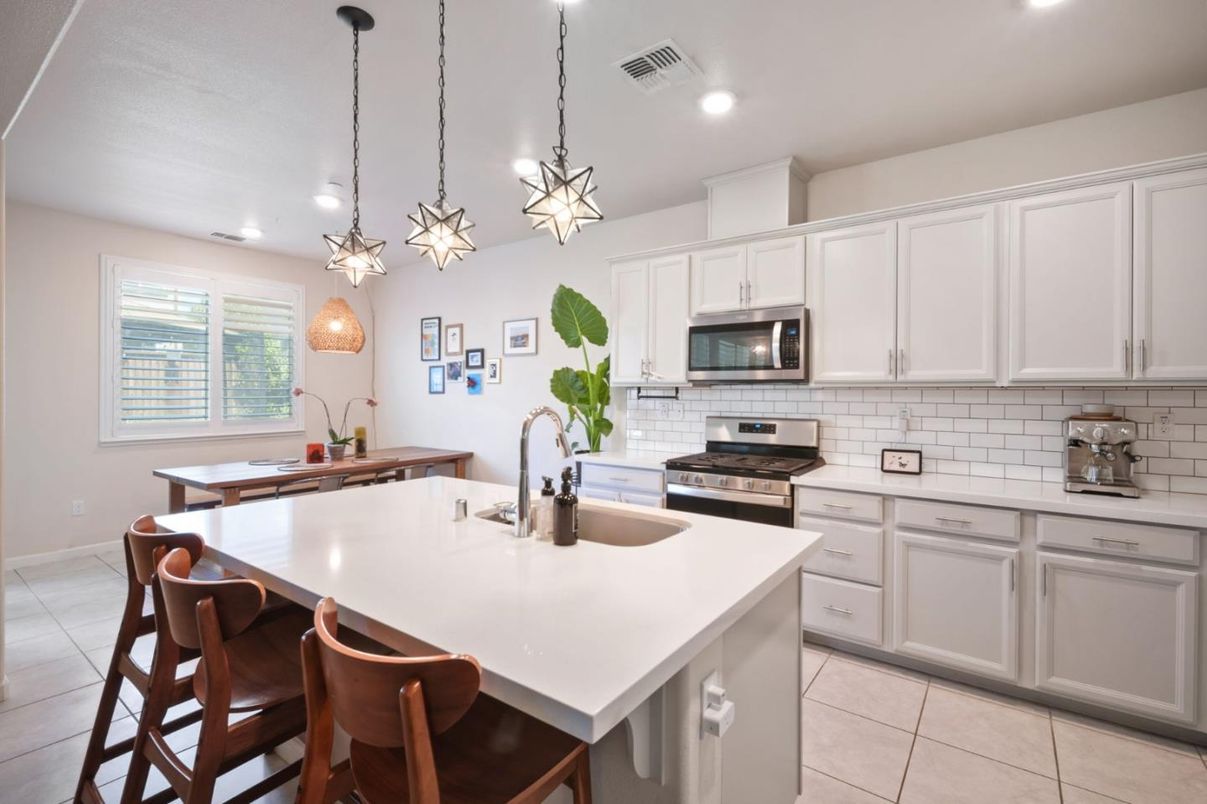 Interior, Kitchen, Pendant Lights, Recessed Lighting, Stainless Steel Appliances