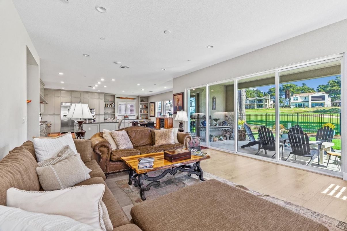 Interior, Kitchen, Living room, Recessed Lighting, Stainless Steel Appliances, Wood Texture Flooring
