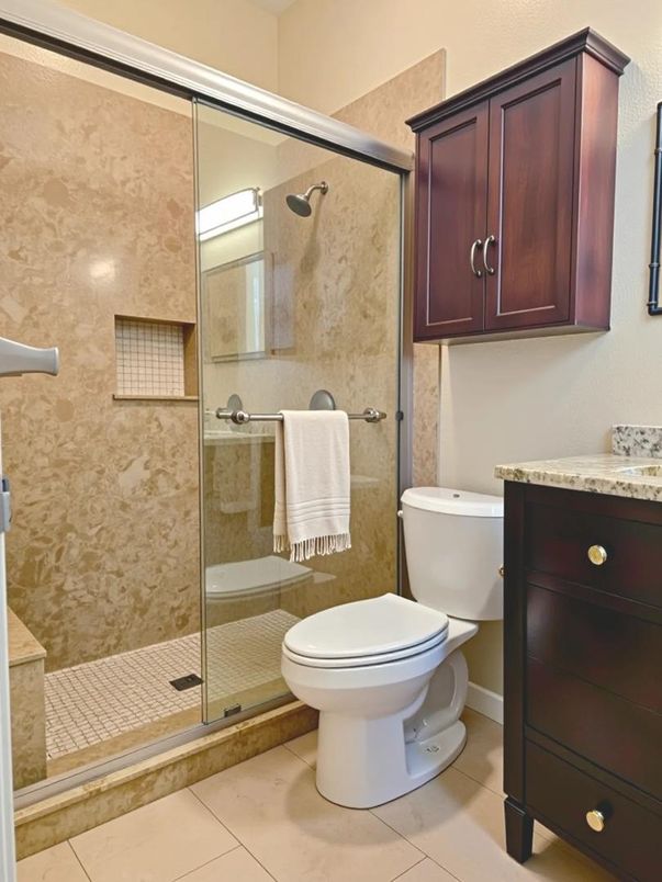 Bathroom, Glass Shower, Interior