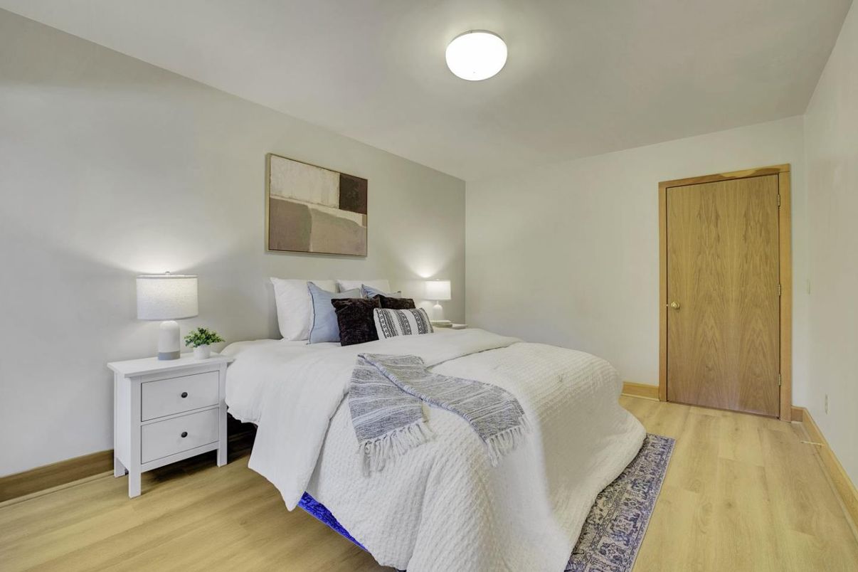 Bedroom, Interior, Wood Texture Flooring