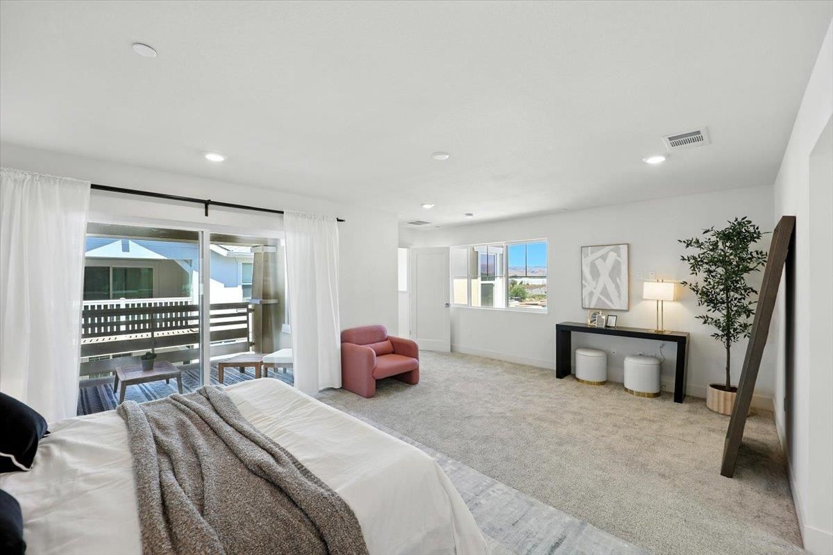 Bedroom, Interior, Recessed Lighting
