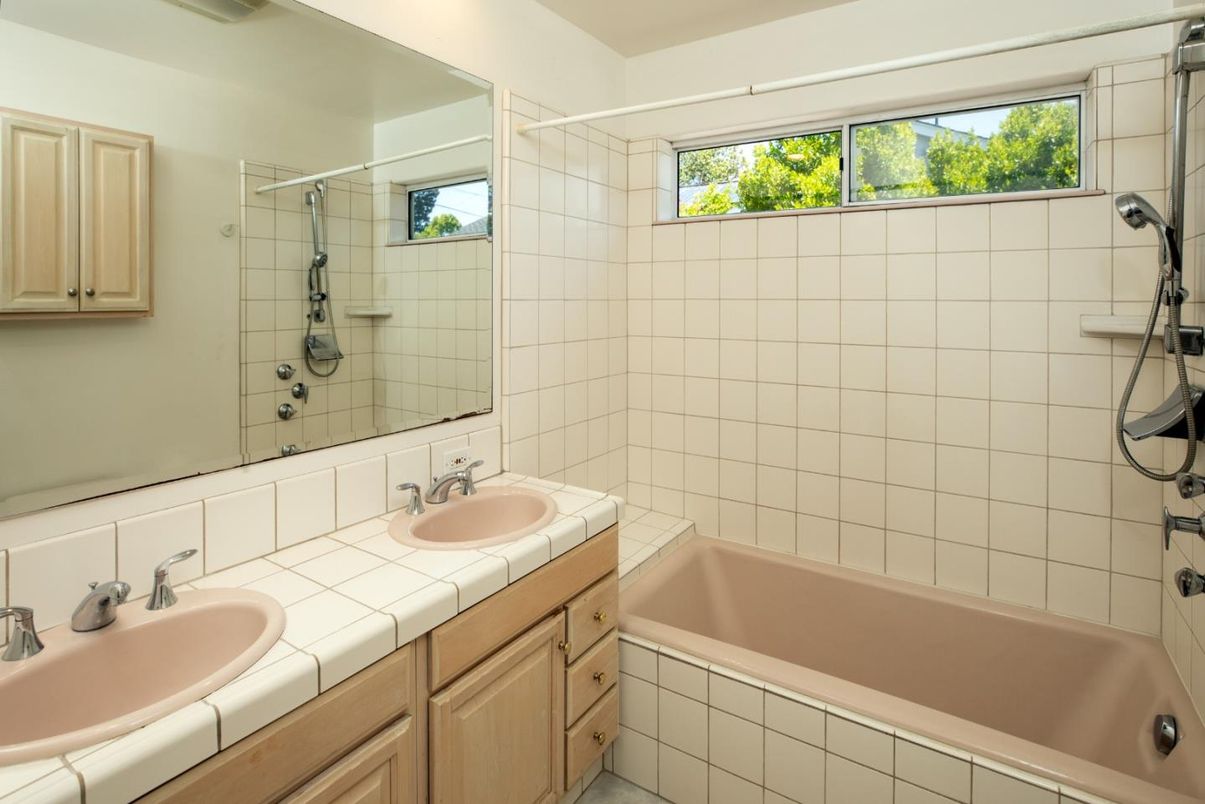 Bathroom, Dual Sink Vanities, Interior, Tile Countertops