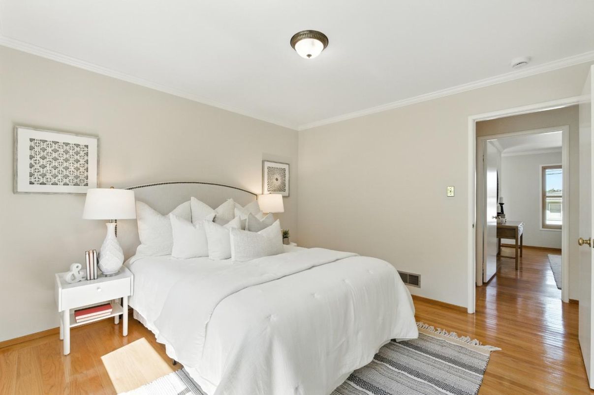 Bedroom, Interior, Wood Texture Flooring