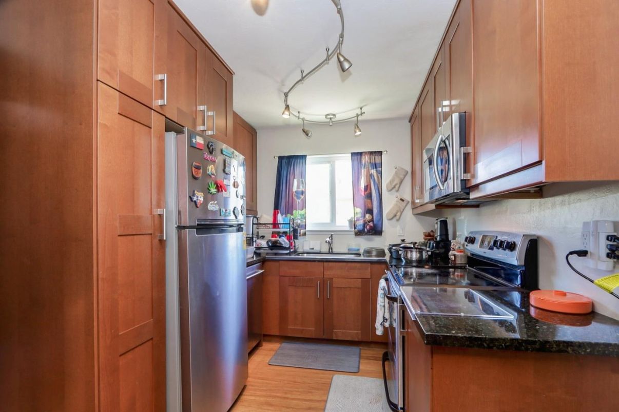 Interior, Kitchen, Wood Texture Flooring