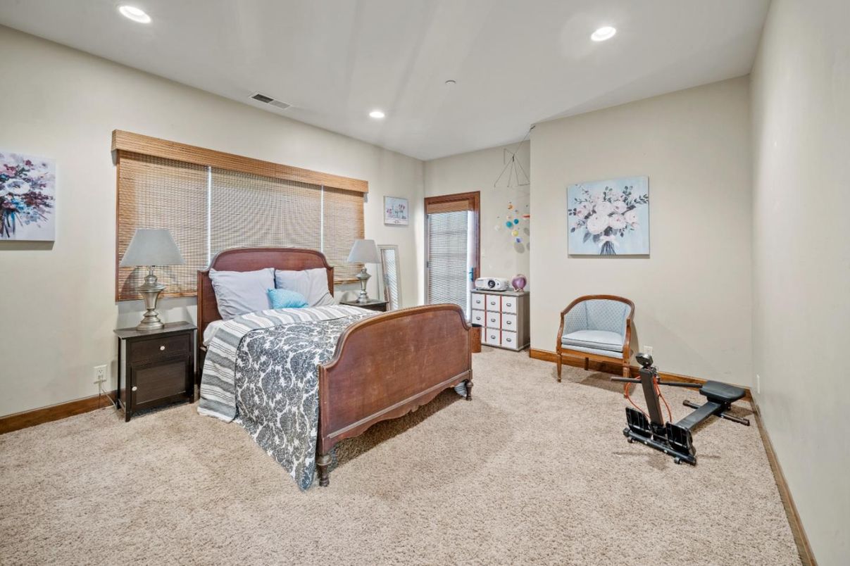 Bedroom, Interior, Recessed Lighting