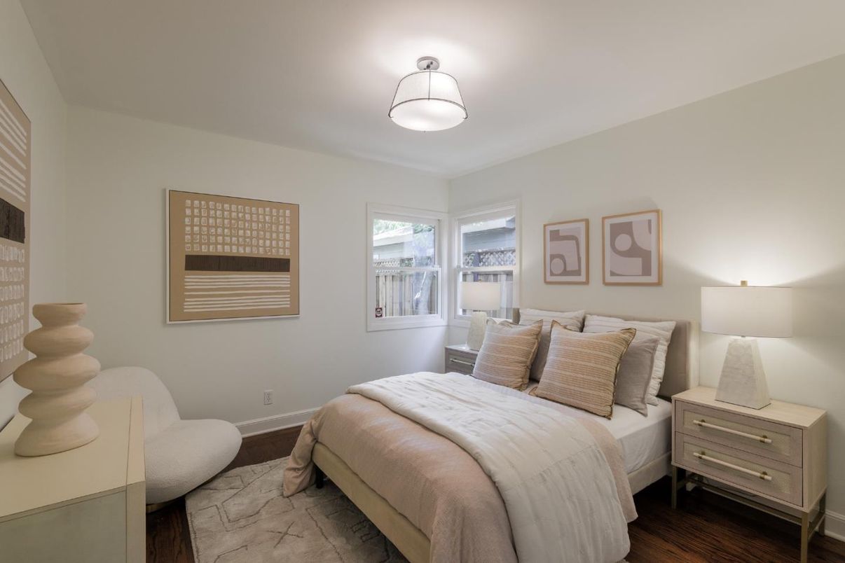 Bedroom, Interior, Wood Texture Flooring