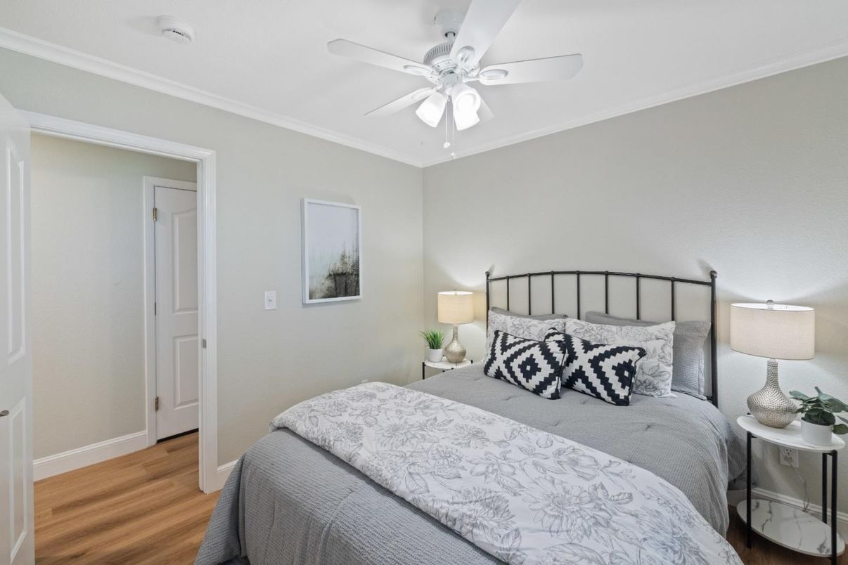 Bedroom, Interior, Wood Texture Flooring